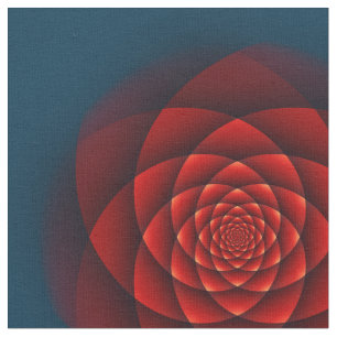 Kaleidoscope ROSE red + your idea Fabric