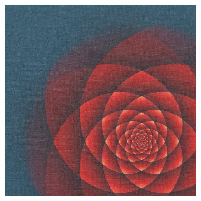 Kaleidoscope ROSE red + your idea Fabric (Close Up)