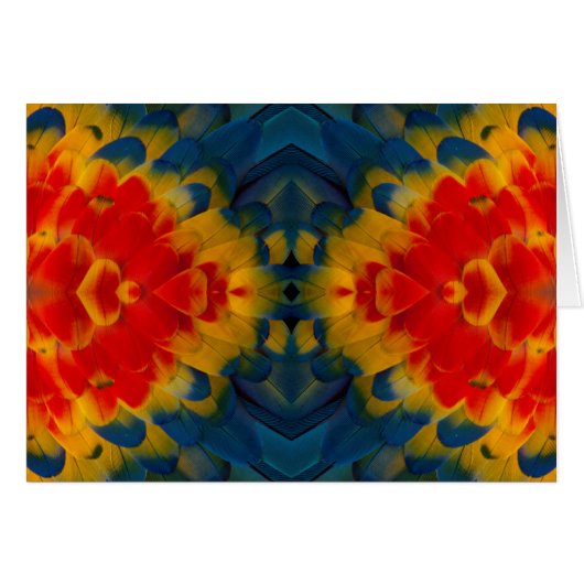 Kaleidoscope Scarlet Macaw design (Front Horizontal)