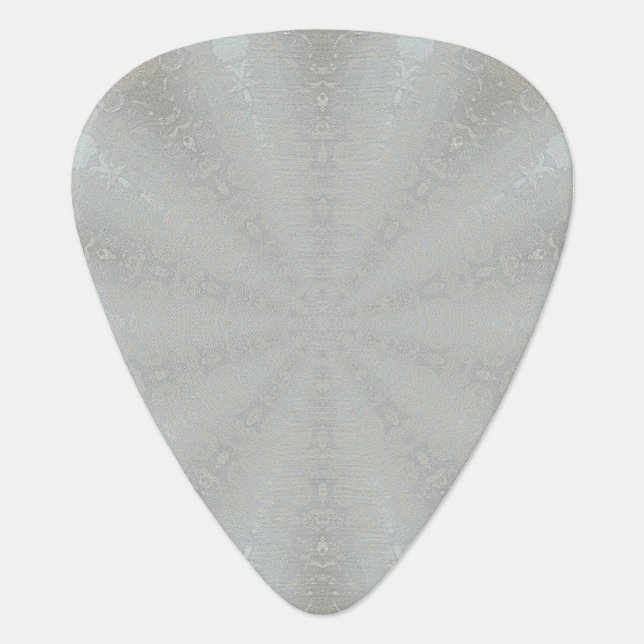Kaleidoscope silver blue bubbles Guitar Picks (Front)