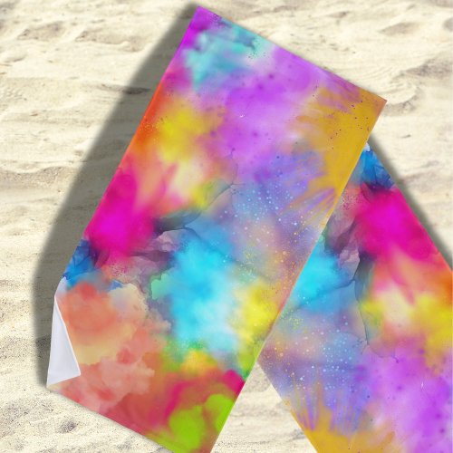 Kaleidoscope Splash Beach Towel