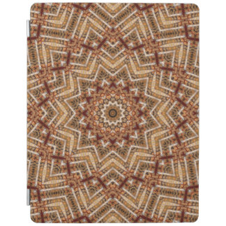 Kaleidoscope Star Mandala Amber Pattern iPad Smart Cover