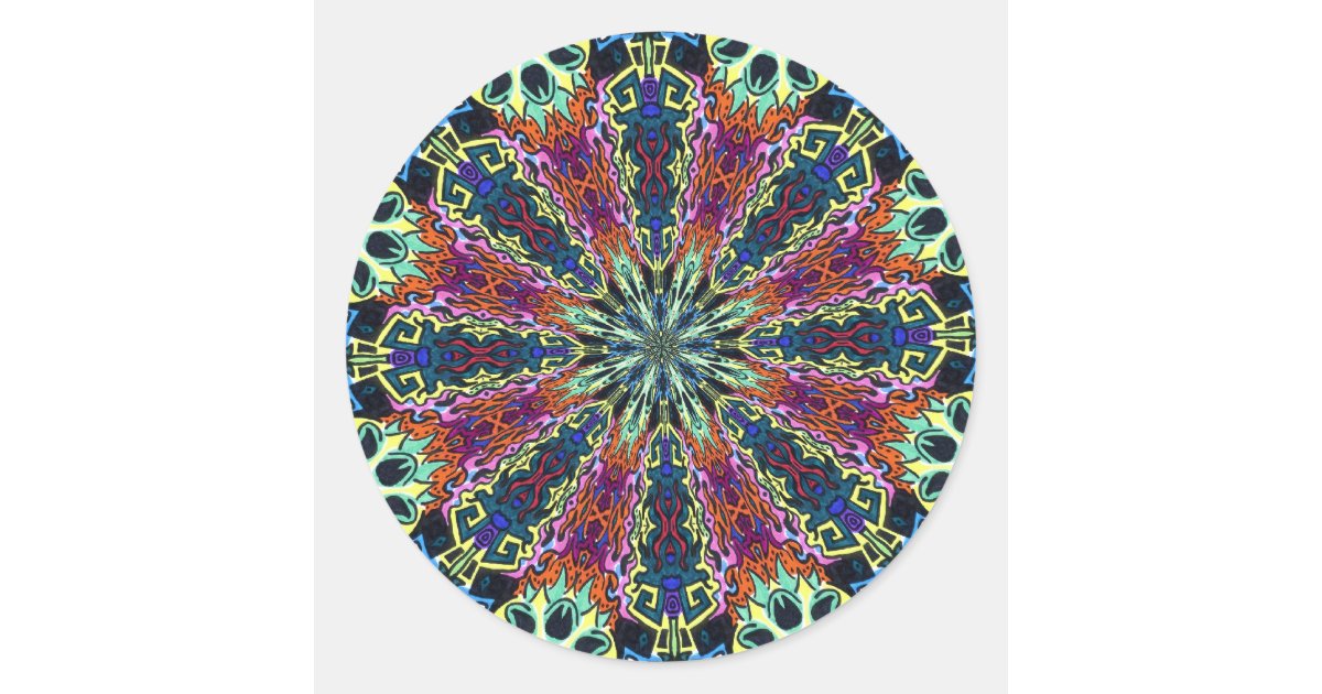 Kaleidoscope Stickers Zazzle