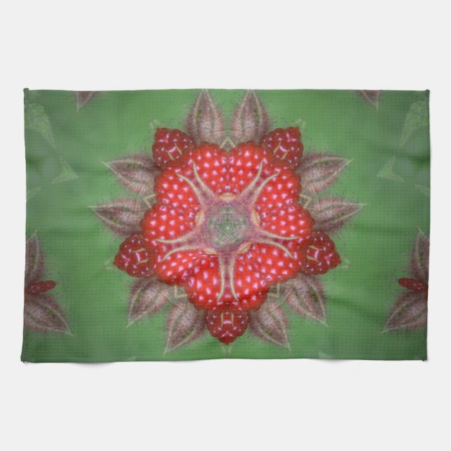 Kaleidoscope Strawberry Towel (Horizontal)