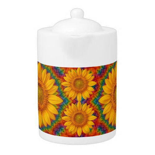 Kaleidoscope Sunflower Socks Teapot
