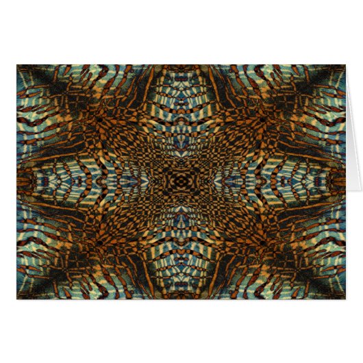 Kaleidoscope tiger fur pattern cards (Front Horizontal)