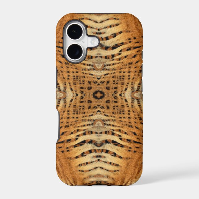 Kaleidoscope Tiger Fur Pattern Iphone Case (Back)