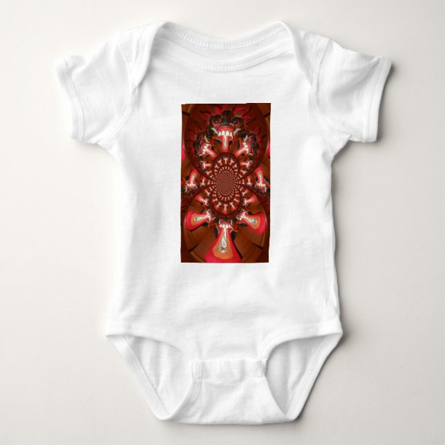 Kaleidoscope Tongue Art Print/Graphic Baby Bodysuit (Front)