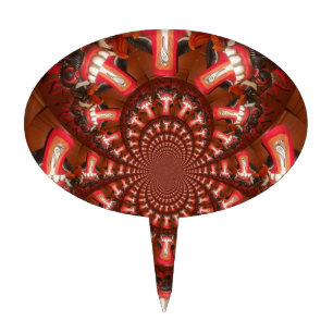 Kaleidoscope Tongue Art Print/Graphic Cake Topper