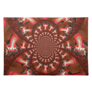 Kaleidoscope Tongue Art Print/Graphic Cloth Placemat