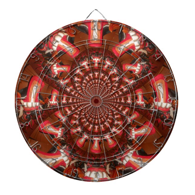 Kaleidoscope Tongue Art Print/Graphic Dartboard (Front)