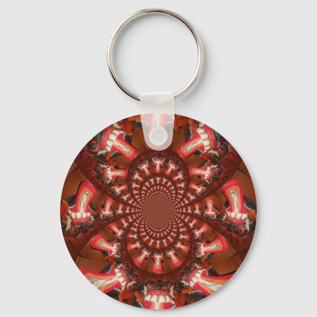 Kaleidoscope Tongue Art Print/Graphic Keychain (Front)