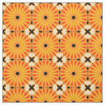 Kaleidoscope Wheel Pattern P Black Red Yellow 1 Fabric