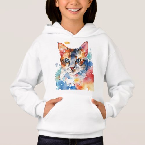 Kaleidoscope Whiskers  Cat lover Hoodie