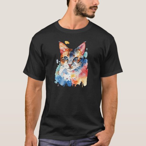 Kaleidoscope Whiskers Cat Lover T_Shirt