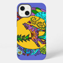 Kaleidoscope Wolf in Blue
