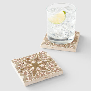 Kaleidoscope wood - Wood kaleidoscope Stone Coaster