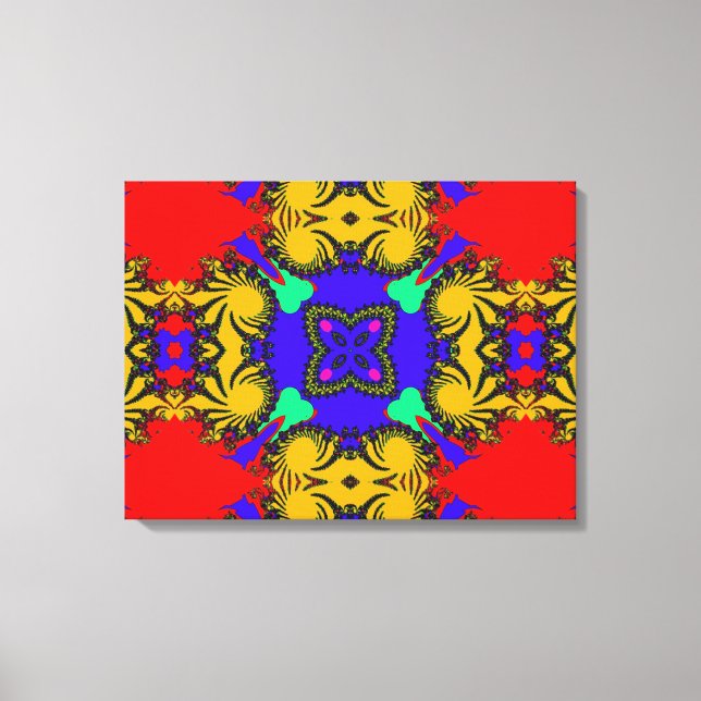 Kaleidoscope Wrapped Canvas Print (Front)