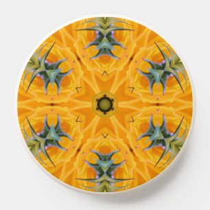 Kaleidoscope Yellow Sunflower Petals PopSocket