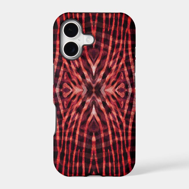 Kaleidoscope Zebra Skin Pattern Iphone Case (Back)