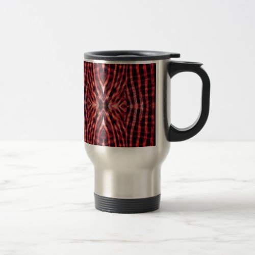 Kaleidoscope Zebra Skin Pattern Travel Mug