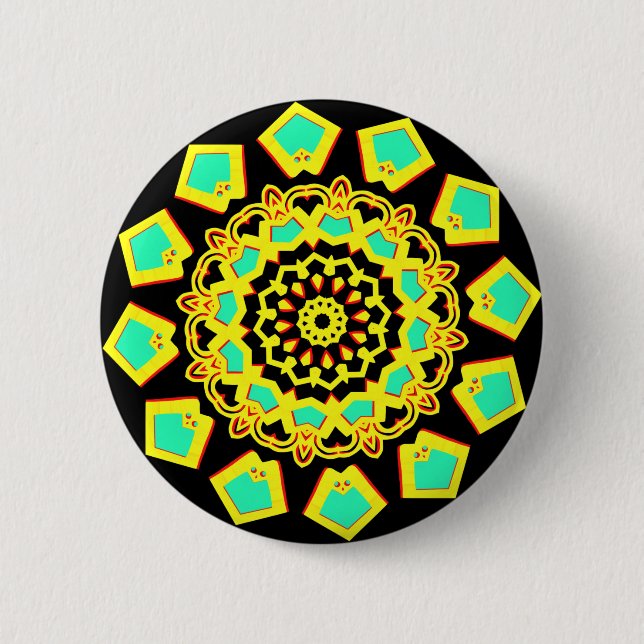 Kaleidoscopic 110714(14) pinback button (Front)