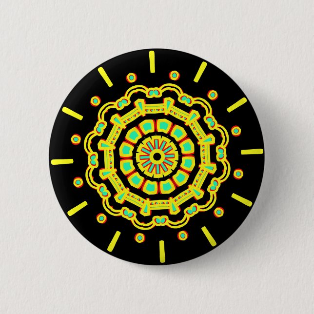 Kaleidoscopic 110714(15) pinback button (Front)
