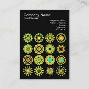 Kaleidoscopic 110714 - 16 Mandalas Business Card