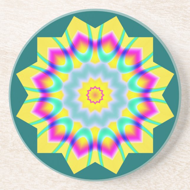 Kaleidoscopic 260614(1) drink coaster (Front)
