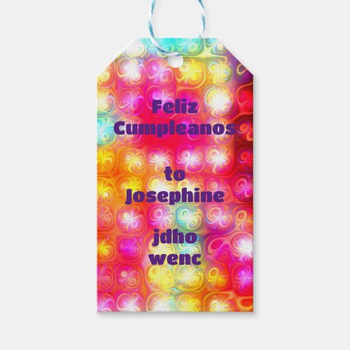 Kaleidoscopic Brilliance Shimmering Glass_inspire Gift Tags