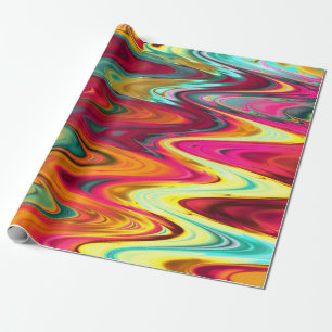 Kaleidoscopic Brilliance: Shimmering Glass-inspire Wrapping Paper