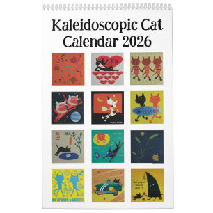 Kaleidoscopic Cat Calendar