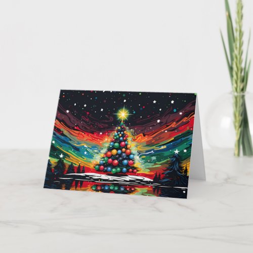 Kaleidoscopic Christmas Card