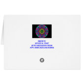 Kaleidoscopic Cross Greeting 1 Cards (Back Horizontal)