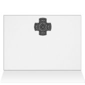 Kaleidoscopic Cross Greeting 1 Cards (Inside Horizontal (Top))