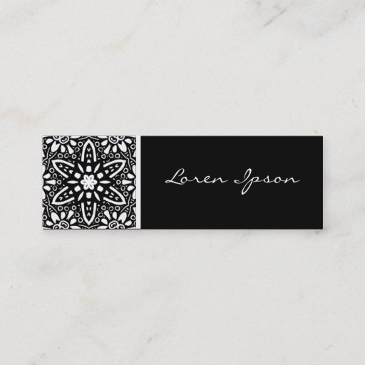 Customizable Kaleidoscopic Flower Business Card