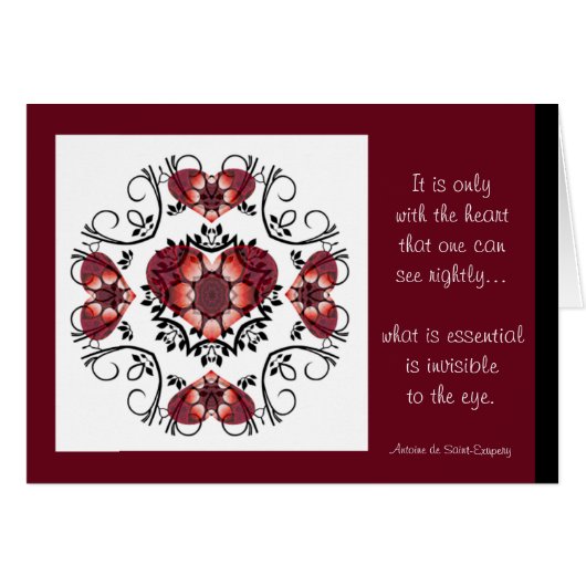 Kaleidoscopic Heart Card.4 Cards (Front Horizontal)