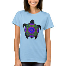Kaleidoscopic Mandala Turtle Design