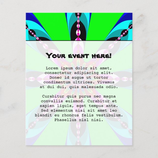 Kaleidozone - Fractal Flyer (Front)