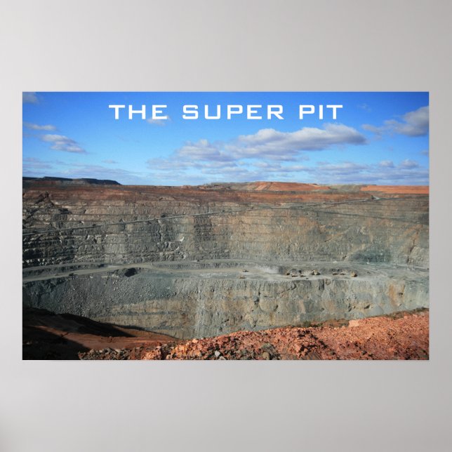 Kalgoorlie Super Pit Mine Poster (Front)