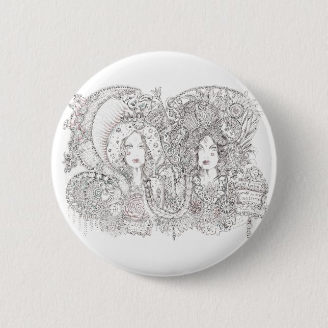 kali and guadalupe button (Front)