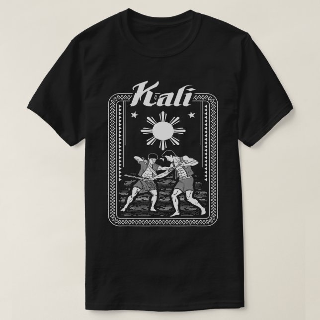 Kali Filipino Martial Arts Philippines Gift TShirt (Design Front)