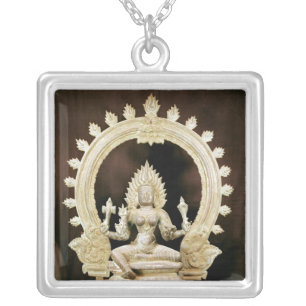 Kali, from Vijayanagar Silver Plated Necklace