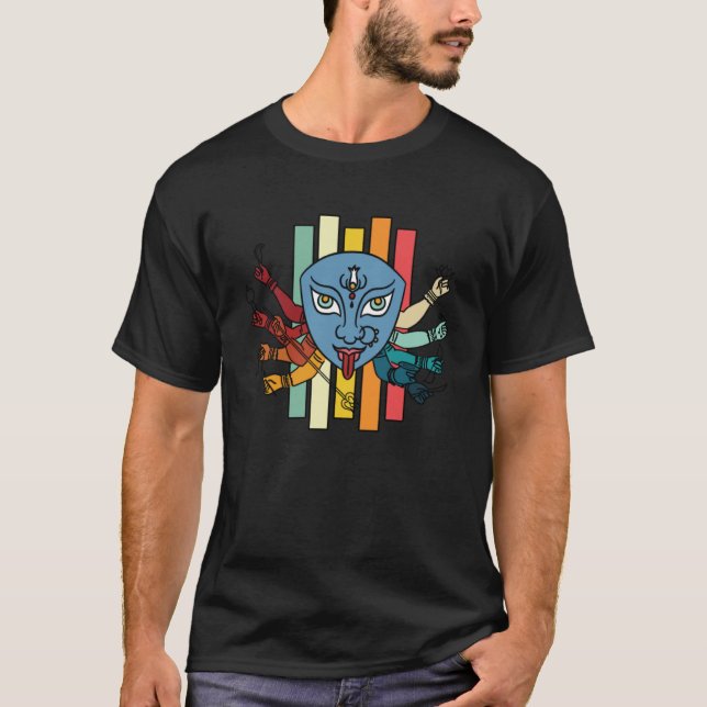 Kali Goddess Hindu Dharma India Hinduism T-Shirt (Front)