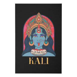 kali hindu divinity faux canvas print