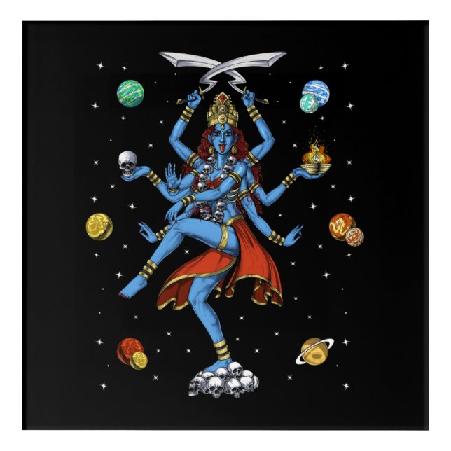 Kali Hindu Goddess Acrylic Print (Front)