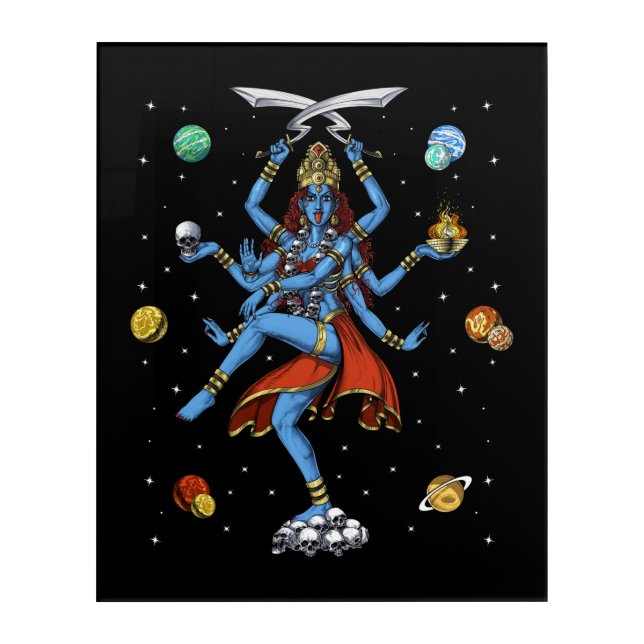 Kali Hindu Goddess Acrylic Print (Front)
