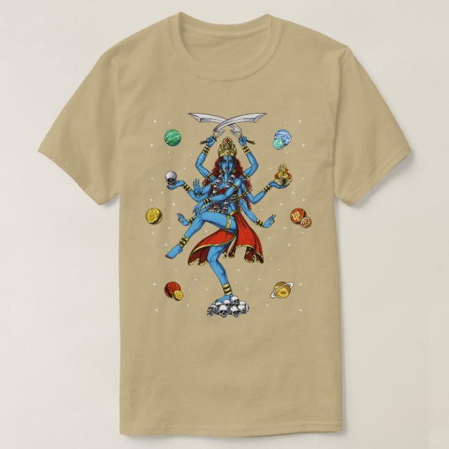 Kali Hindu Goddess T-Shirt (Design Front)