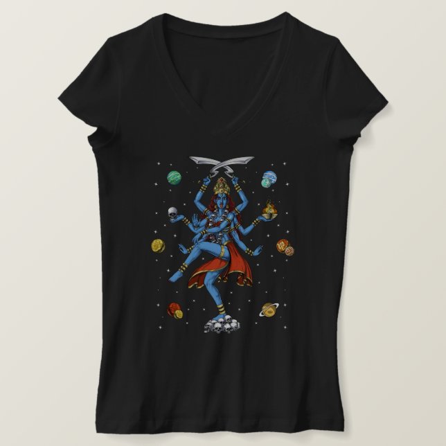 Kali Hindu Goddess T-Shirt (Design Front)