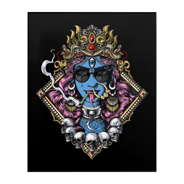 Kali Hinduism Goddess Acrylic Print (Front)